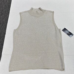 Method Shimmering Sleeveless Top in Cream